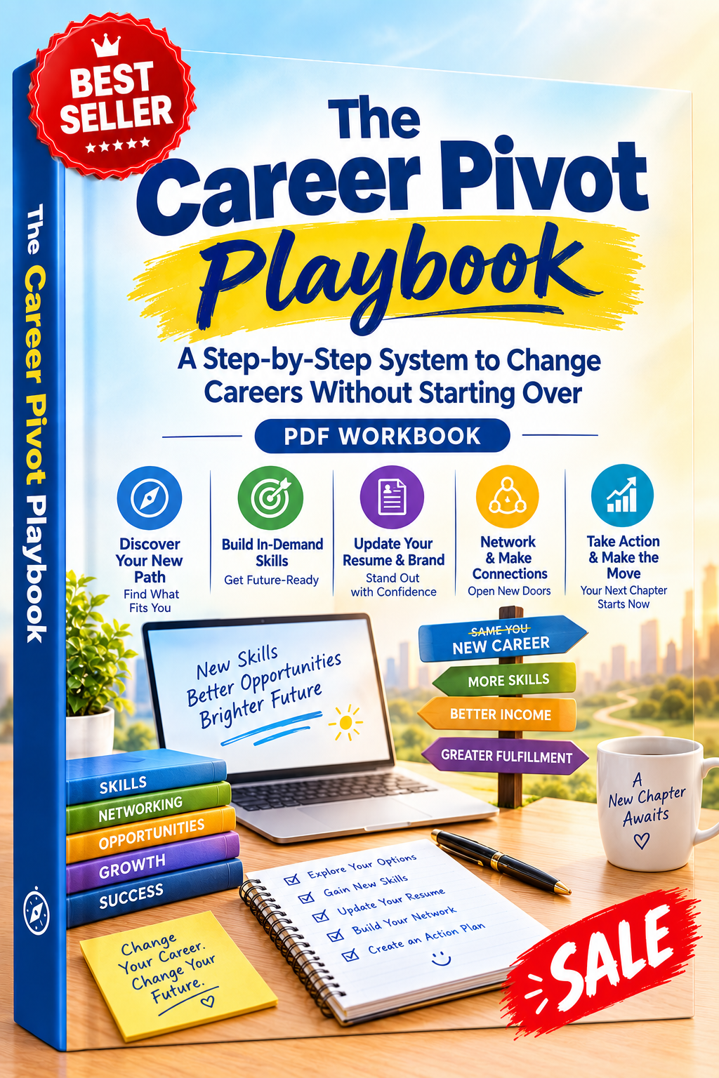 The Career Pivot Playbook: A Step-by-Step System to Change Careers Without Starting Over (PDF Workbook)