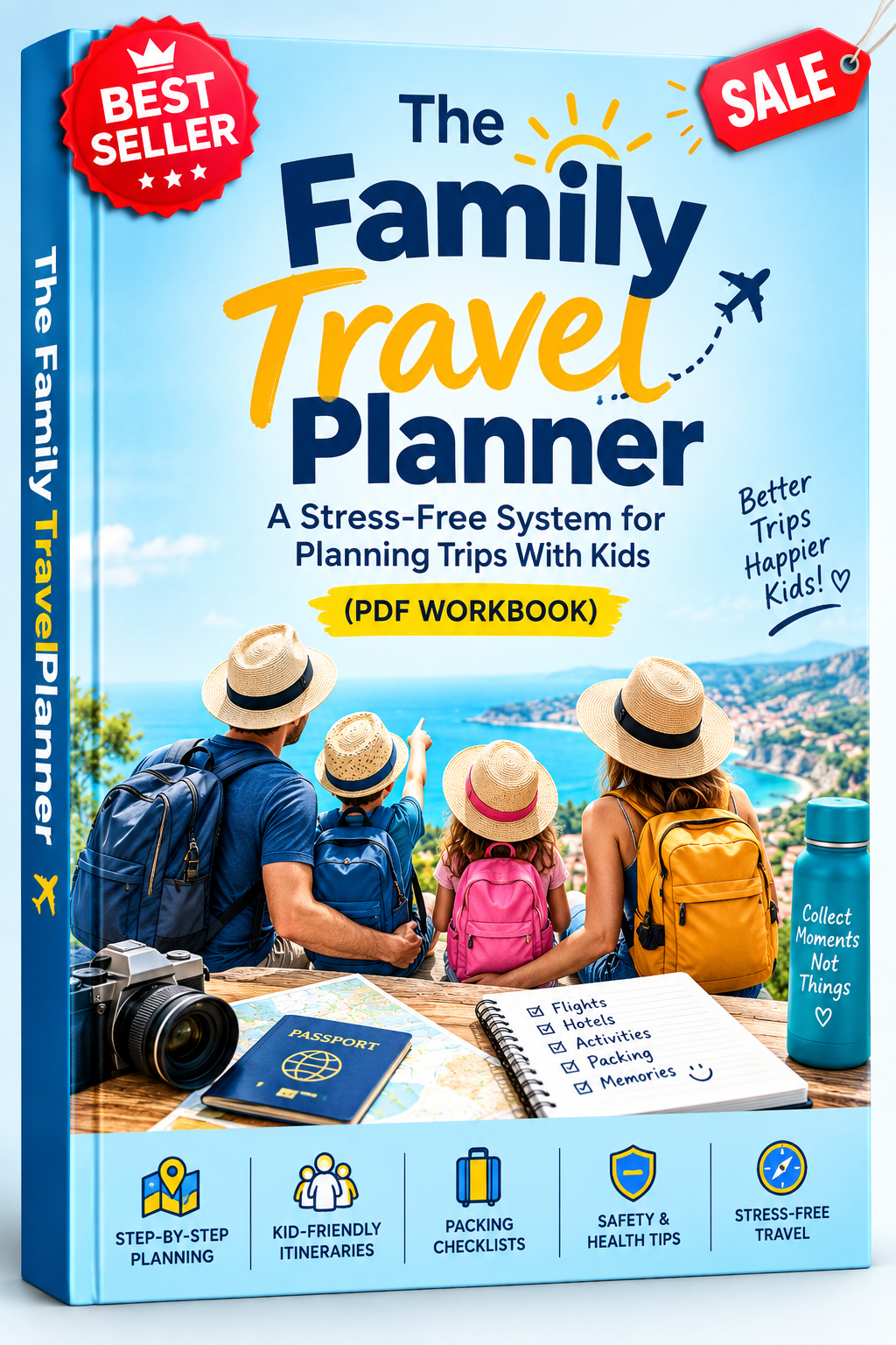 The Family Travel Planner: A Stress-Free System for Planning Trips With Kids (PDF Workbook)