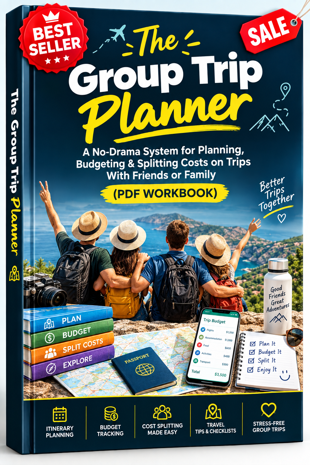 The Group Trip Planner: A No-Drama System for Planning, Budgeting & Splitting Costs on Trips With Friends or Family (PDF Workbook)
