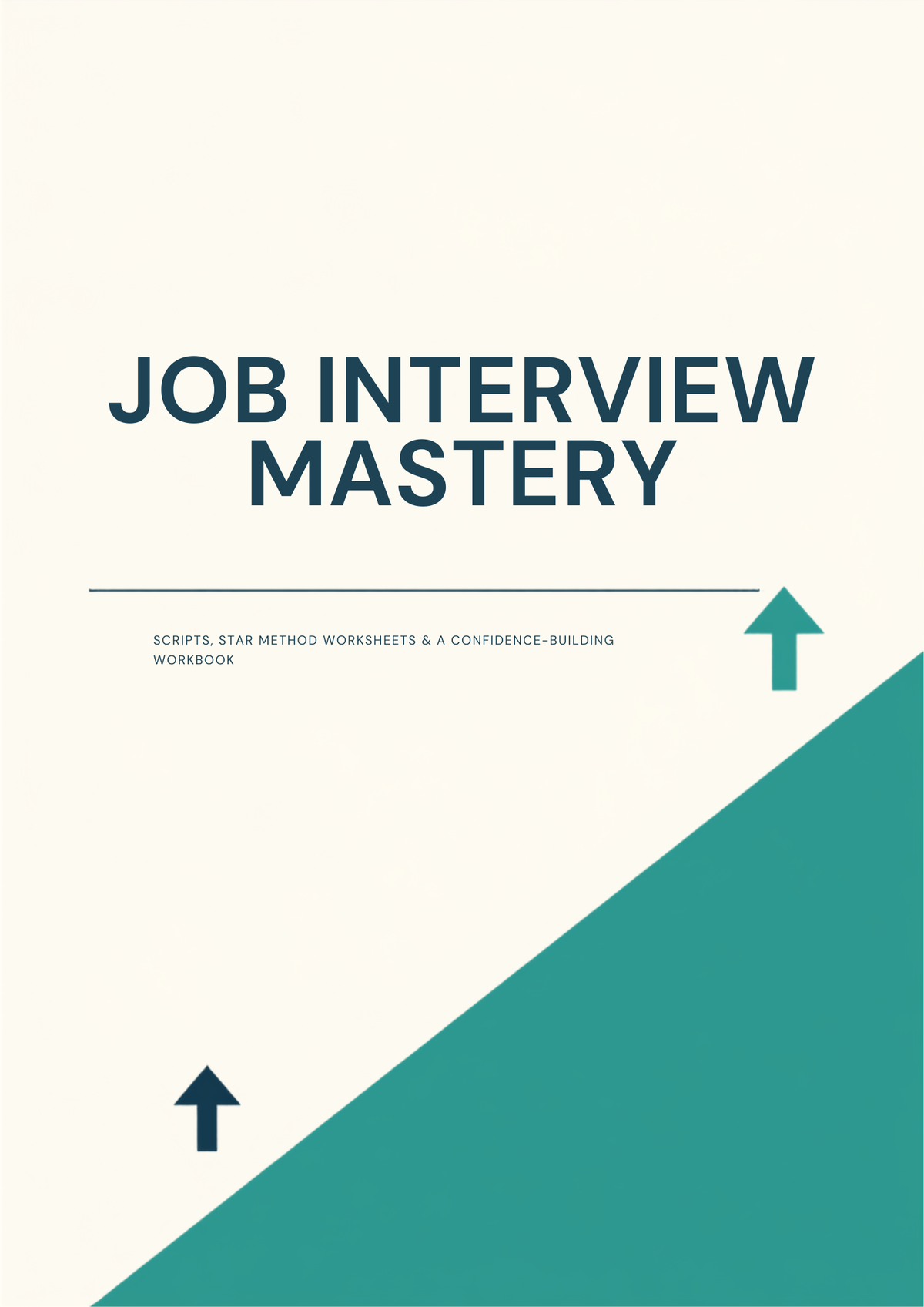 Job Interview Mastery PDF workbook cover design
