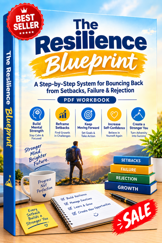 The Resilience Blueprint: A Step-by-Step System for Bouncing Back from Setbacks, Failure & Rejection (PDF Workbook)