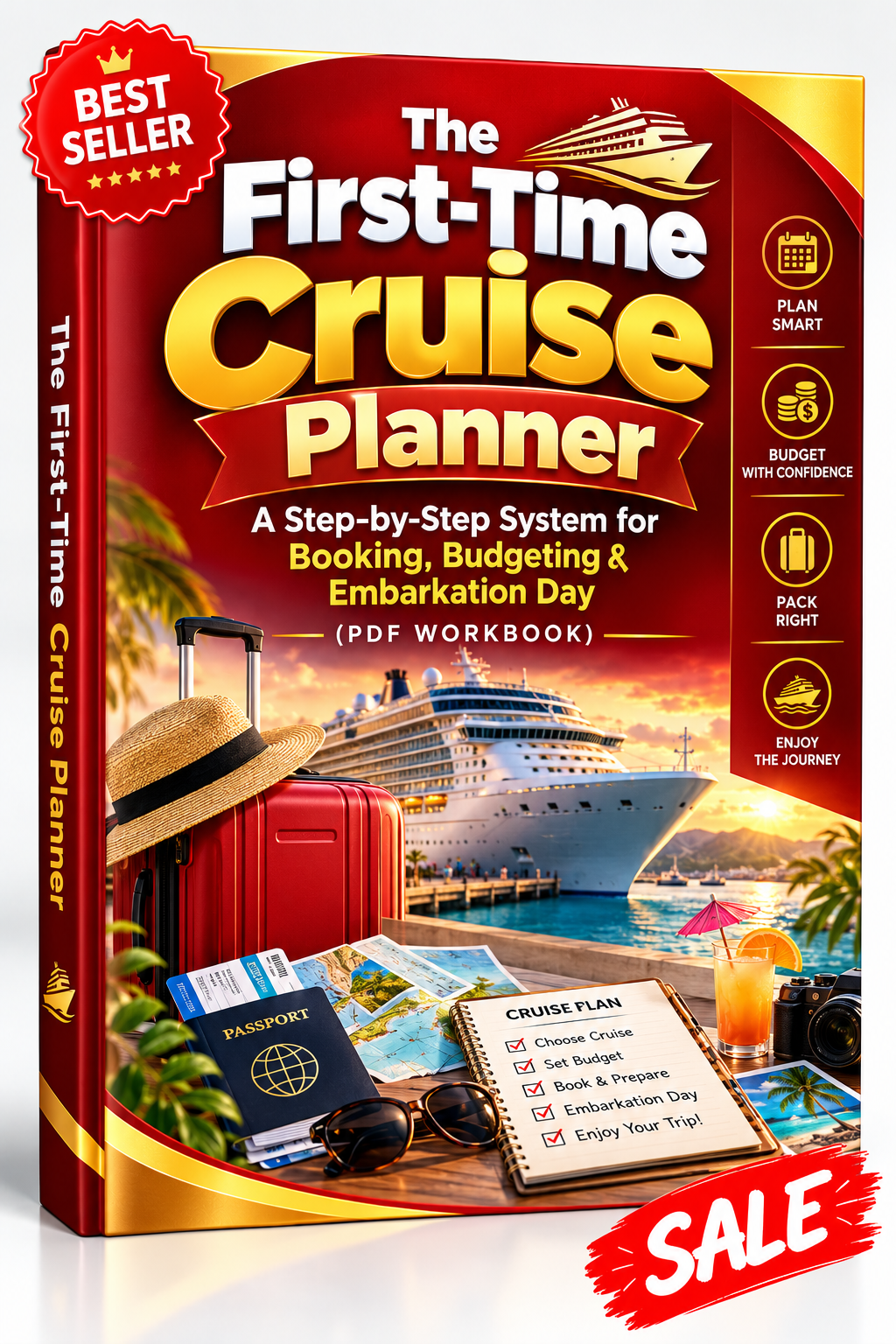 The First-Time Cruise Planner: A Step-by-Step System for Booking, Budgeting & Embarkation Day (PDF Workbook)