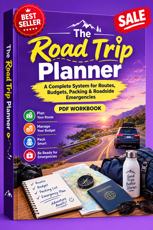 The Road Trip Planner: A Complete System for Routes, Budgets, Packing & Roadside Emergencies (PDF Workbook)