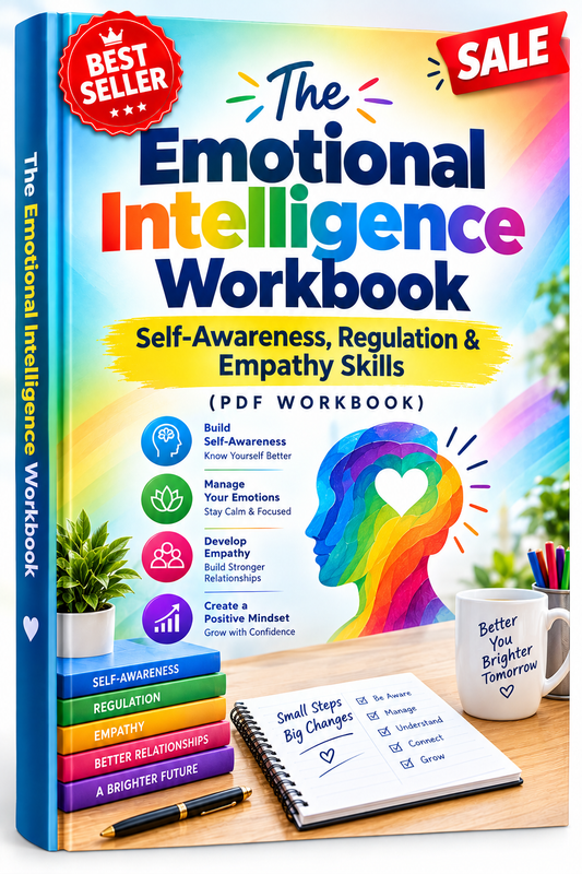 The Emotional Intelligence Workbook: Self-Awareness, Regulation & Empathy Skills (PDF Workbook)