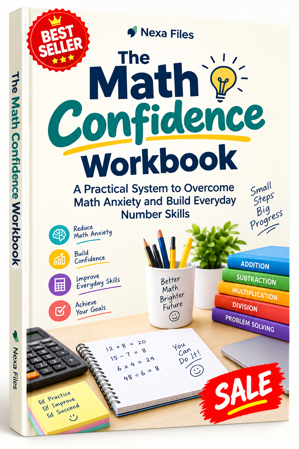 The Math Confidence Workbook: A Practical System to Overcome Math Anxiety and Build Everyday Number Skills (PDF Workbook)