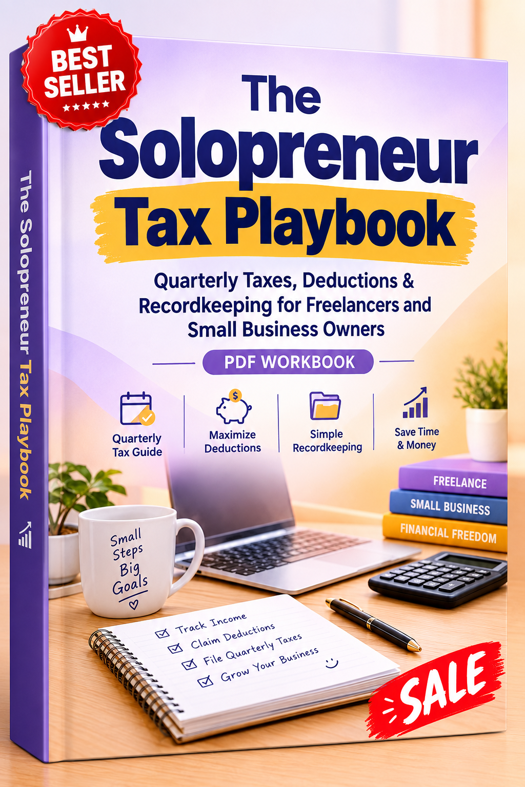 The Solopreneur Tax Playbook: Quarterly Taxes, Deductions & Recordkeeping for Freelancers and Small Business Owners (PDF Workbook)
