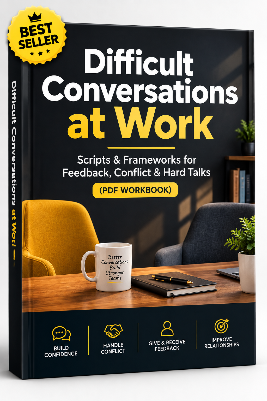 Difficult Conversations at Work: Scripts & Frameworks for Feedback, Conflict & Hard Talks (PDF Workbook)